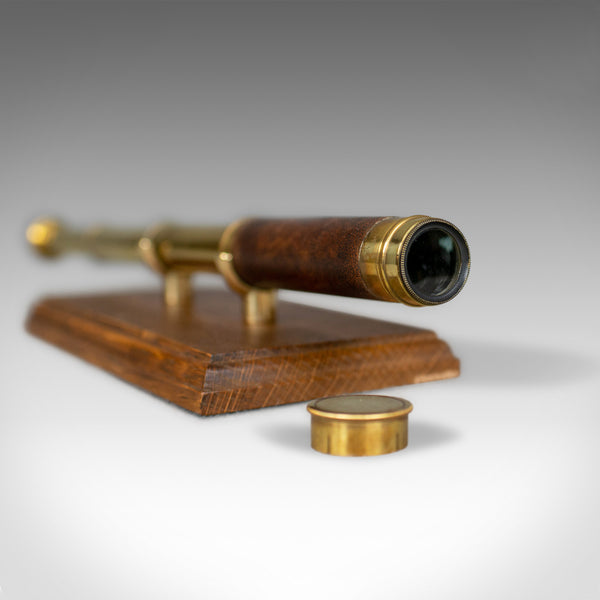 Antique Pocket Telescope, Three Draw, Refractor, English, Victorian, Circa 1895 - London Fine Antiques