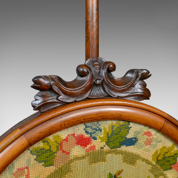 Antique, Pole Screen, Regency, Fire Screen, Needlepoint Tapestry Circa 1820 - London Fine Antiques