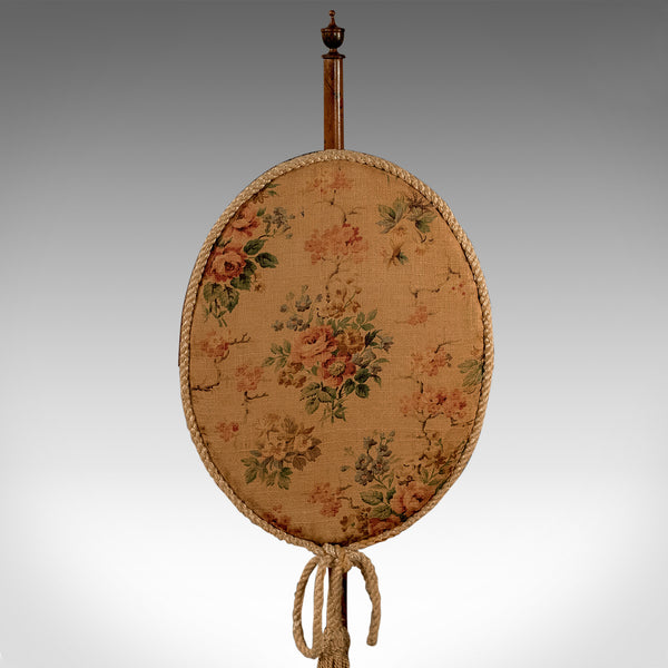 Antique Pole Screen, English, Victorian, Mahogany, Needlepoint, Tapestry c.1880 - London Fine Antiques