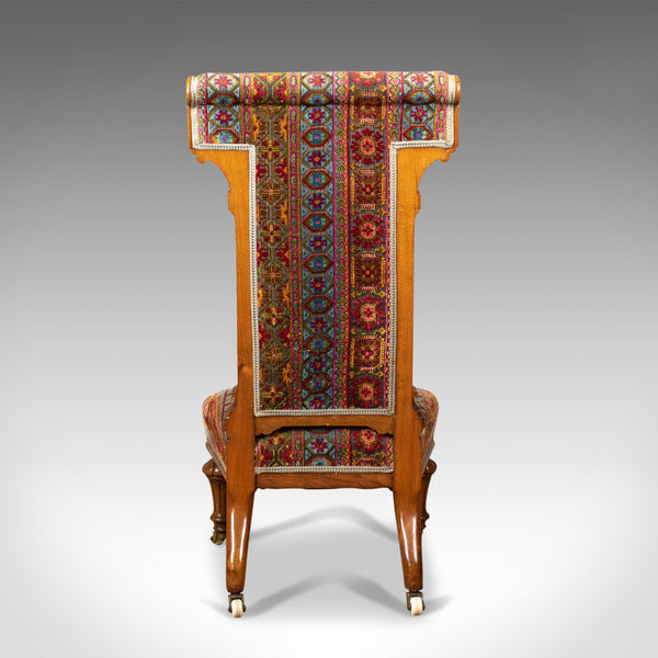 Antique Prie Dieu Chair, 19th Century, Regency, Walnut, Bedroom, Side Circa 1820 - London Fine Antiques