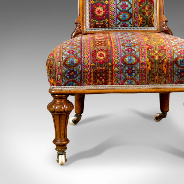 Antique Prie Dieu Chair, 19th Century, Regency, Walnut, Bedroom, Side Circa 1820 - London Fine Antiques