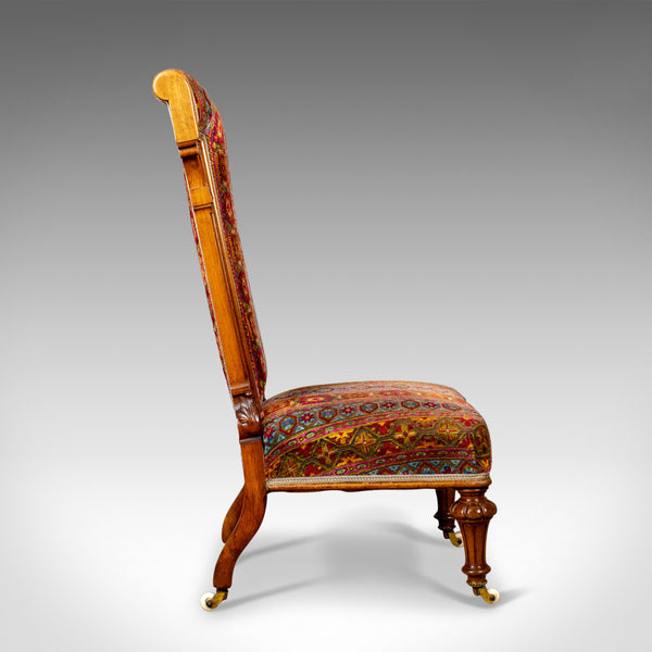Antique Prie Dieu Chair, 19th Century, Regency, Walnut, Bedroom, Side Circa 1820 - London Fine Antiques