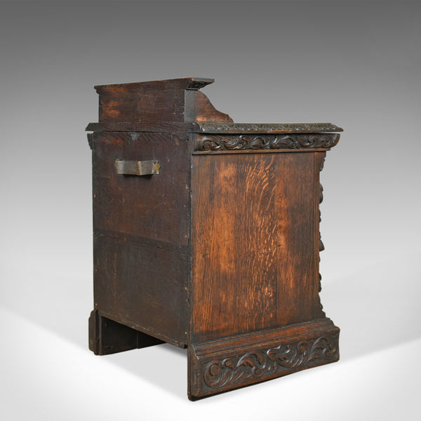 Antique Purdonium, Scottish, Oak, Coal, Fireside Log Bin, Victorian, Circa 1880 - London Fine Antiques