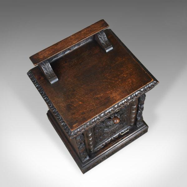 Antique Purdonium, Scottish, Oak, Coal, Fireside Log Bin, Victorian, Circa 1880 - London Fine Antiques