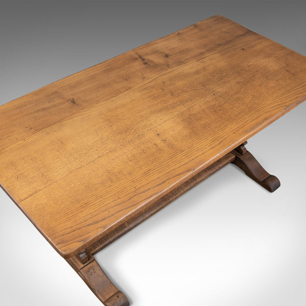 Antique Refectory Table, Edwardian, Jacobean Revival, Oak Dining Seats Six c1910 - London Fine Antiques