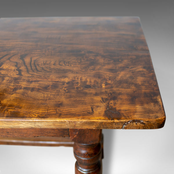 Antique Refectory Table, English, Elm, Dining, Console, Early 18th Century - London Fine Antiques