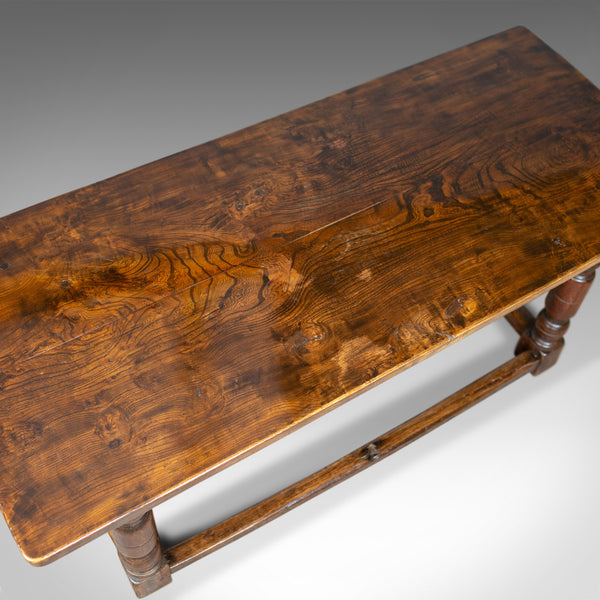 Antique Refectory Table, English, Elm, Dining, Console, Early 18th Century - London Fine Antiques