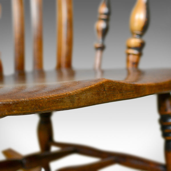Antique Rocking Chair, Edwardian, Country Kitchen, Windsor Elbow Chair C.1910 - London Fine Antiques