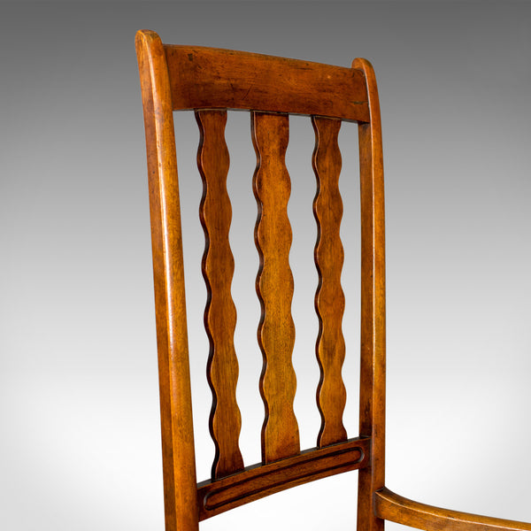 Antique Rocking Chair, English Victorian, Mahogany, Wavy Line, Rocker Circa 1850 - London Fine Antiques