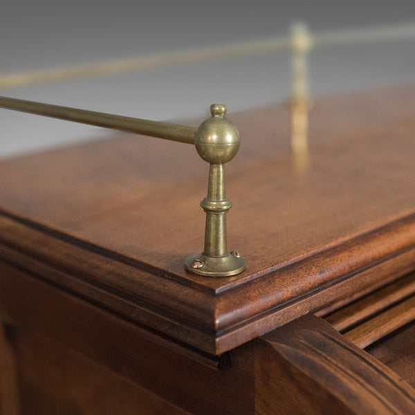 Antique Roll Top Desk, Shannon File Co., English, Walnut, Edwardian Circa 1910 - London Fine Antiques