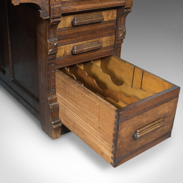 Antique Roll Top Desk, Shannon File Co., English, Walnut, Edwardian Circa 1910 - London Fine Antiques