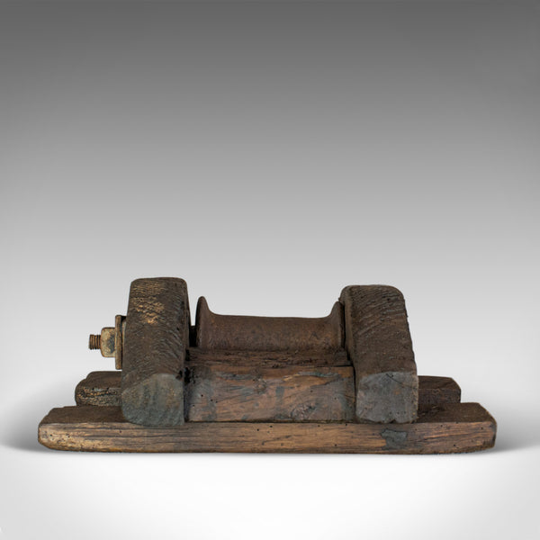 Antique Rope Pulley, English, Victorian, Rustic, Sleeper, Pine, Circa 1900 - London Fine Antiques