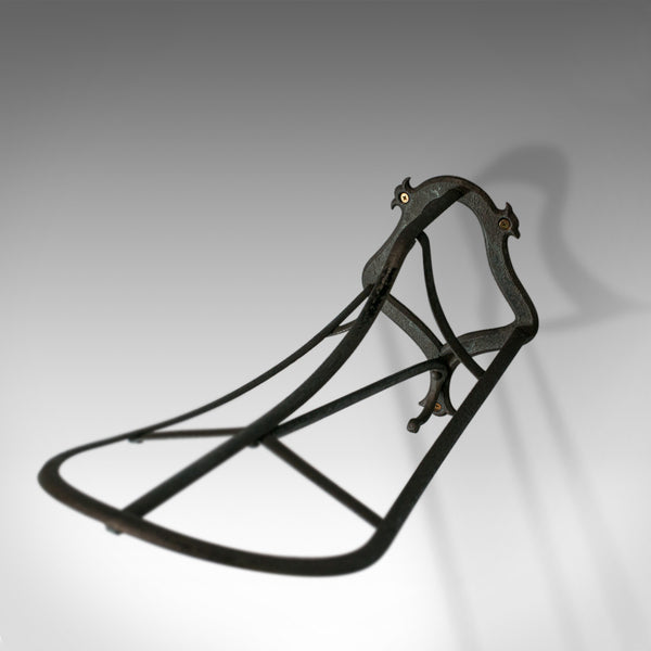 Antique Saddle Rack, English, Victorian, Wall Mounted, Forged Iron, Circa 1900 - London Fine Antiques