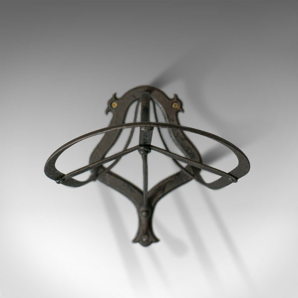Antique Saddle Rack, English, Victorian, Wall Mounted, Forged Iron, Circa 1900 - London Fine Antiques