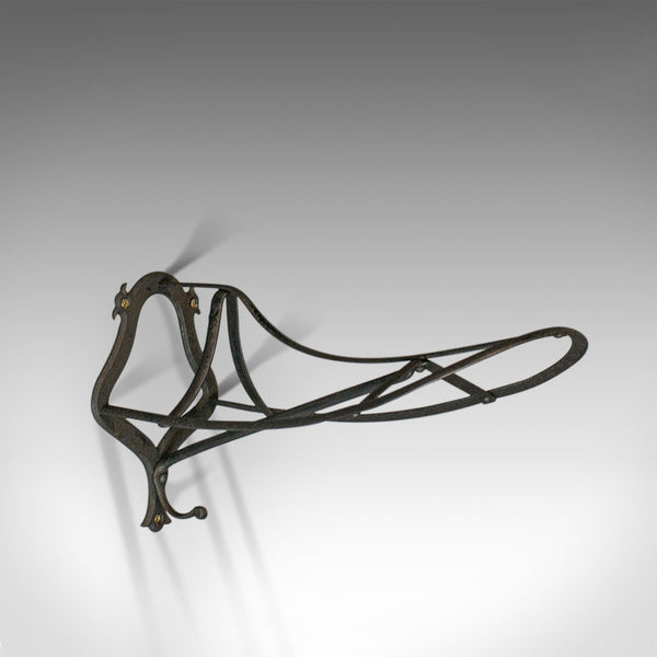 Antique Saddle Rack, English, Victorian, Wall Mounted, Forged Iron, Circa 1900 - London Fine Antiques