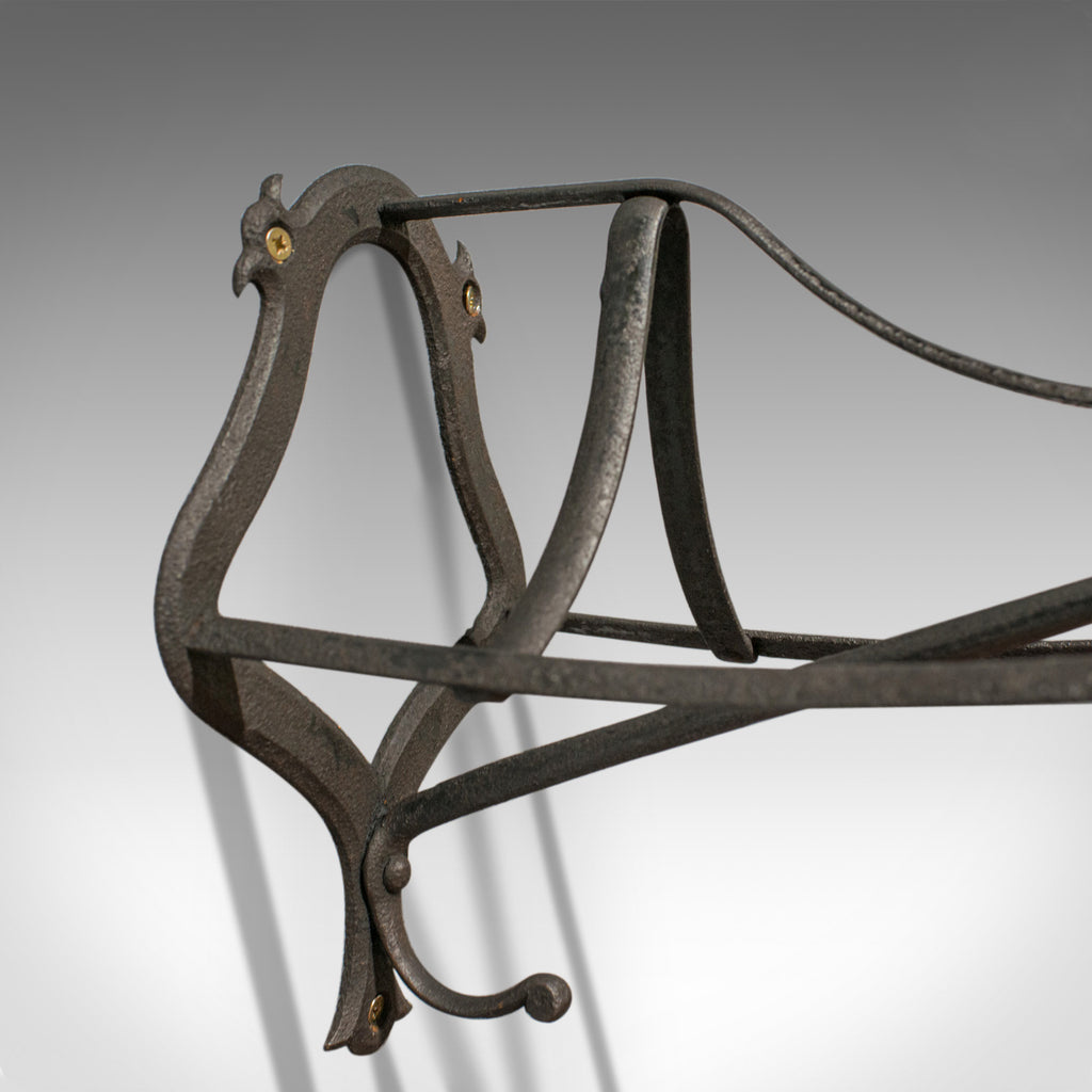 Antique Saddle Rack, English, Victorian, Wall Mounted, Forged Iron, Ci ...