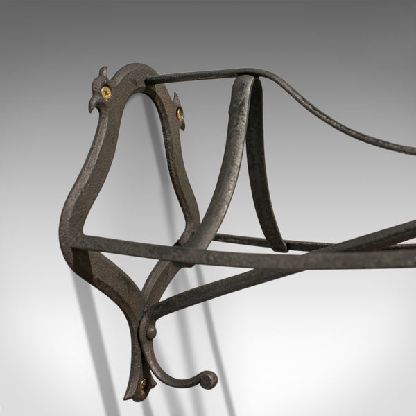 Antique Saddle Rack, English, Victorian, Wall Mounted, Forged Iron, Circa 1900 - London Fine Antiques