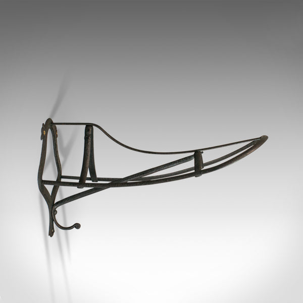 Antique Saddle Rack, English, Victorian, Wall Mounted, Forged Iron, Circa 1900 - London Fine Antiques