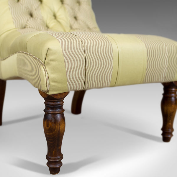 Antique Salon Chair, English, Button-Back, Bedroom, Victorian, Circa 1870 - London Fine Antiques