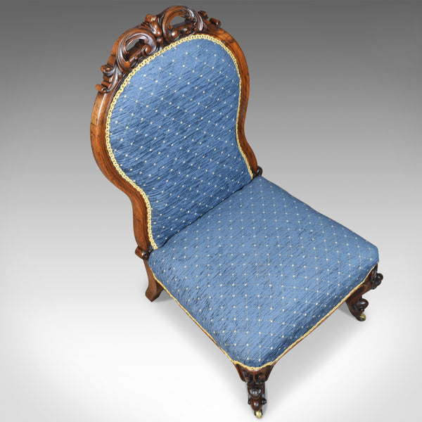 Antique Salon Chair, English, Early Victorian, Walnut, Nursing, Circa 1840 - London Fine Antiques