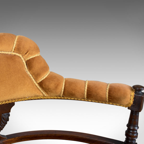 Antique Salon Chair, English, Victorian, Bedroom Armchair, Classical, Circa 1860 - London Fine Antiques