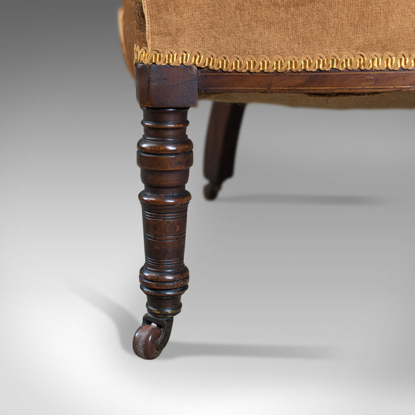 Antique Salon Chair, English, Victorian, Bedroom Armchair, Classical, Circa 1860 - London Fine Antiques