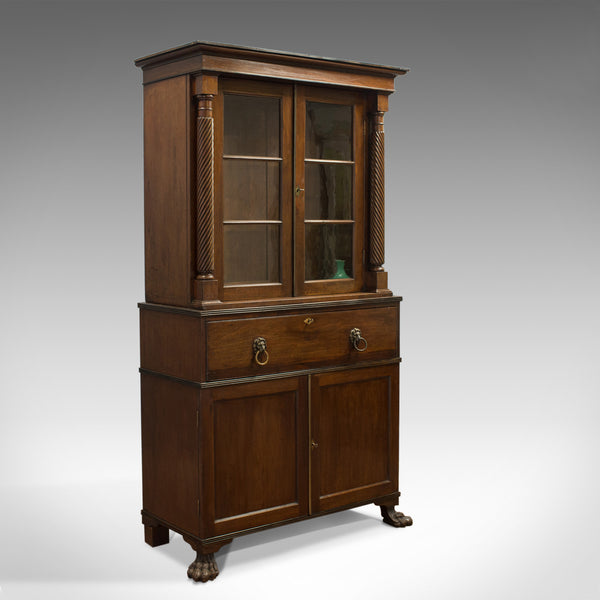 Antique Secretaire Bookcase, Scottish, Mahogany, Cabinet, Victorian, Circa 1880 - London Fine Antiques