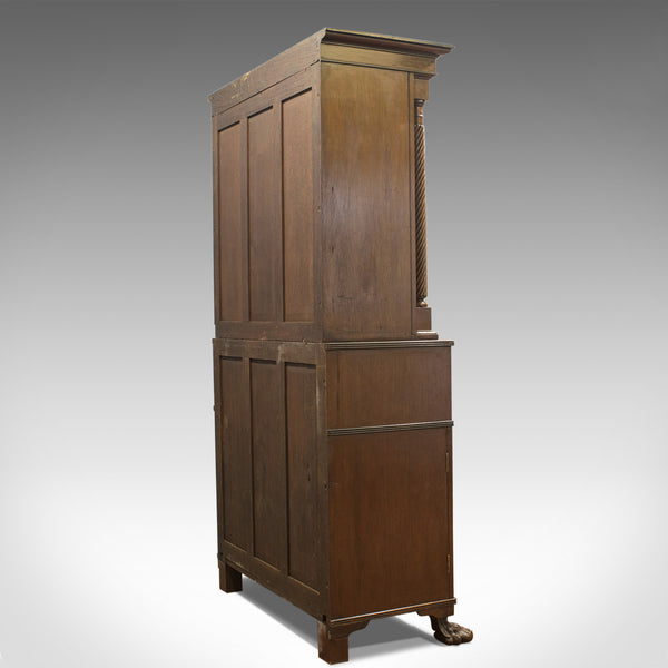 Antique Secretaire Bookcase, Scottish, Mahogany, Cabinet, Victorian, Circa 1880 - London Fine Antiques