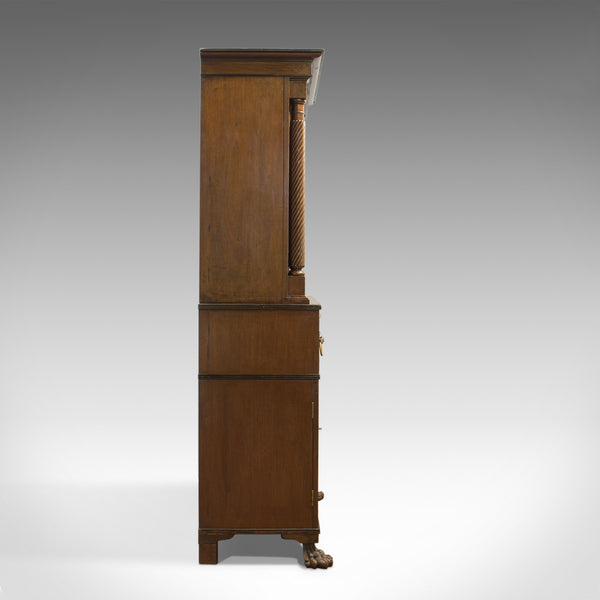 Antique Secretaire Bookcase, Scottish, Mahogany, Cabinet, Victorian, Circa 1880 - London Fine Antiques