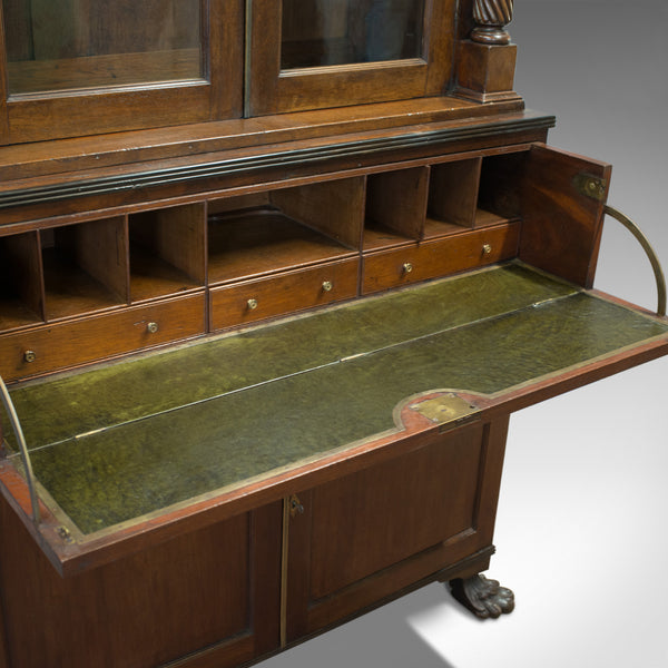 Antique Secretaire Bookcase, Scottish, Mahogany, Cabinet, Victorian, Circa 1880 - London Fine Antiques