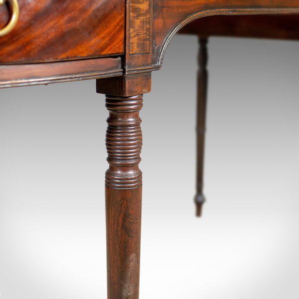 Antique Secretaire, Bow-Fronted Sideboard, Georgian, Mahogany, Circa 1790 - London Fine Antiques