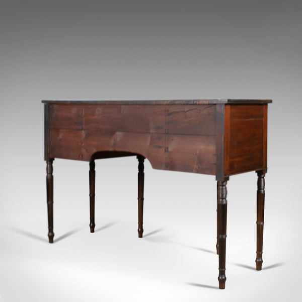 Antique Secretaire, Bow-Fronted Sideboard, Georgian, Mahogany, Circa 1790 - London Fine Antiques
