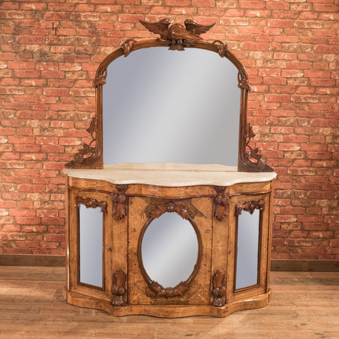 Victorian Serpentine Sideboard, c.1850 - London Fine Antiques