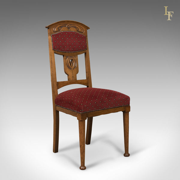 Antique Set of 4 Dining Chairs, Liberty Taste, English, Oak, Edwardian c.1910 - London Fine Antiques