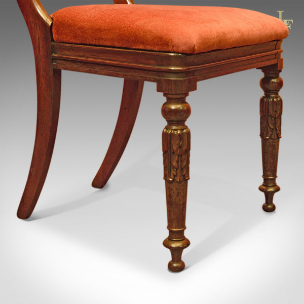Regency Set of 4 Rosewood Antique Dining Chairs, c.1820 - London Fine Antiques