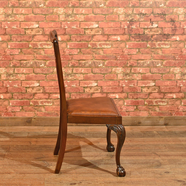 Victorian Set of 4 Chippendale Revival Dining Chairs - London Fine Antiques