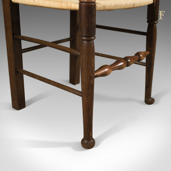 Antique Set of 4 'Wavy Line' Ladder Back Dining Chairs, Edwardian c.1910 - London Fine Antiques
