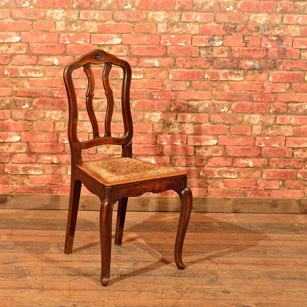 Set of Six C19th French Country Chairs - London Fine Antiques