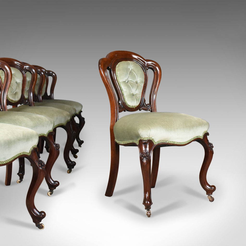 Antique Set of Six Dining Chairs, English, Regency, Mahogany, Circa 1830 - London Fine Antiques