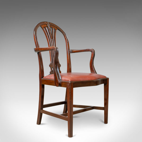 Antique Set of Six Dining Chairs, Hoop Back, Manner of Hepplewhite, Circa 1930 - London Fine Antiques