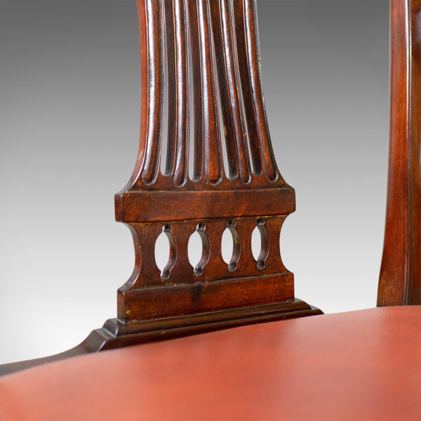 Antique Set of Six Dining Chairs, Hoop Back, Manner of Hepplewhite, Circa 1930 - London Fine Antiques