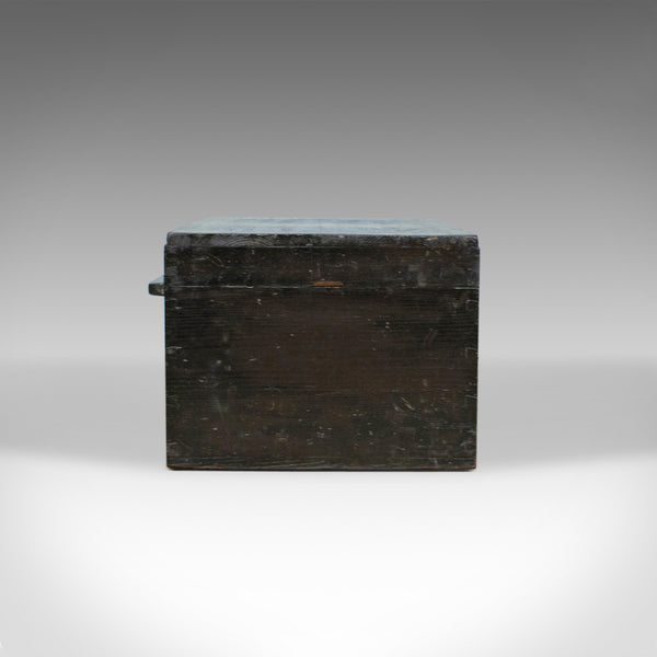 Antique Shipwright's Chest, Pine Tool Box Trunk, W.G. Pollard Early 20th Century - London Fine Antiques