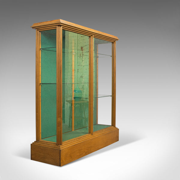 Antique Shop Display Cabinet, English, Victorian Fitting, Ash, Fitting, c.1900 - London Fine Antiques