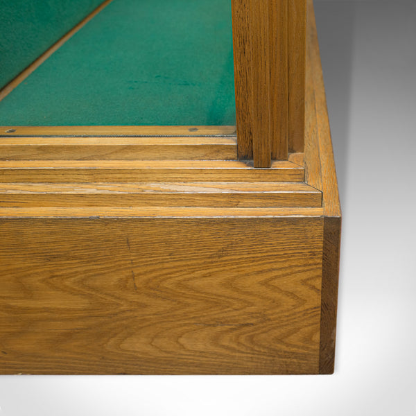 Antique Shop Display Cabinet, English, Victorian Fitting, Ash, Fitting, c.1900 - London Fine Antiques