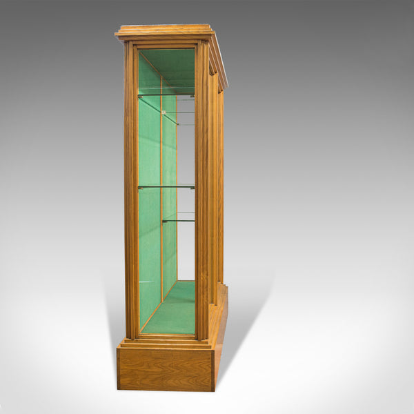 Antique Shop Display Cabinet, English, Victorian Fitting, Ash, Fitting, c.1900 - London Fine Antiques