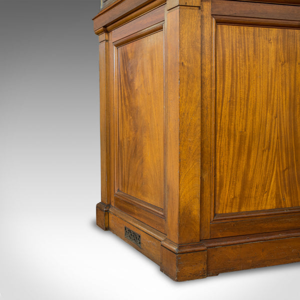 Antique Showcase Cabinet, English, Walnut, Bronze, Display, Museum, Circa 1900 - London Fine Antiques