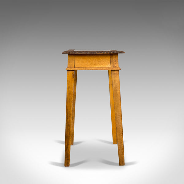 Antique Side Table, Carved, English, Oak, Occasional, Early C20th, Circa 1930 - London Fine Antiques