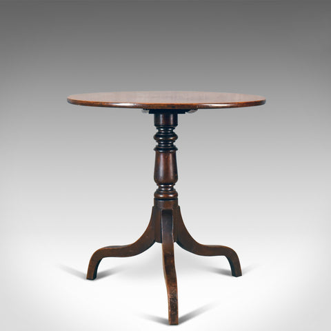 Antique Side Table, Circular, Georgian, Mahogany, Tea, English, Circa 1800 - London Fine Antiques