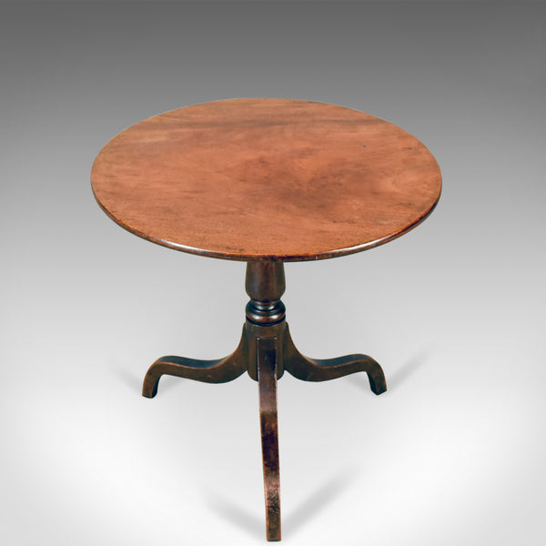Antique Side Table, Circular, Georgian, Mahogany, Tea, English, Circa 1800 - London Fine Antiques