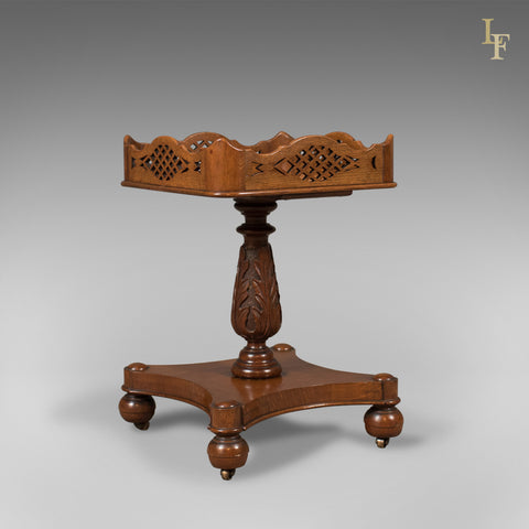 Antique Side Table, Early Victorian Decanter Stand, English c.1850 - London Fine Antiques